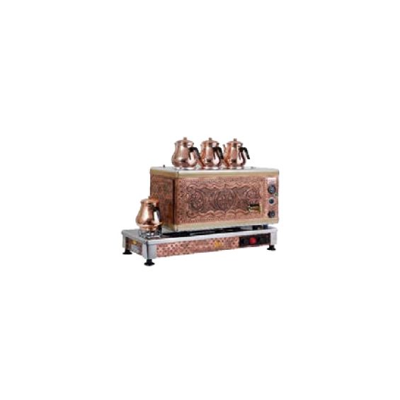 SİLVER MODEL OTOMATİK GAZLI ELEKTRİKLİ ÇAY KAZANLARI 35x66x53