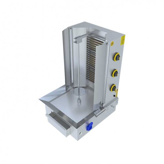 3'lü Motorlu Döner Ocağı 50x60x90