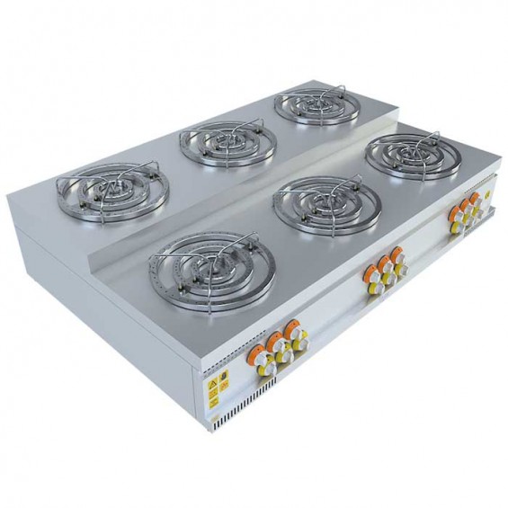 6x3'Lü Basamaklı Künefe Ocağı 120x75x25