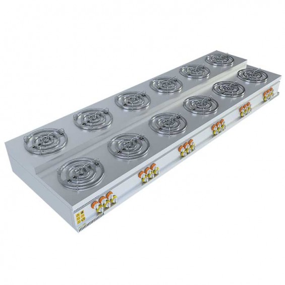 12x3'Lü Basamaklı Künefe Ocağı 235x75x25