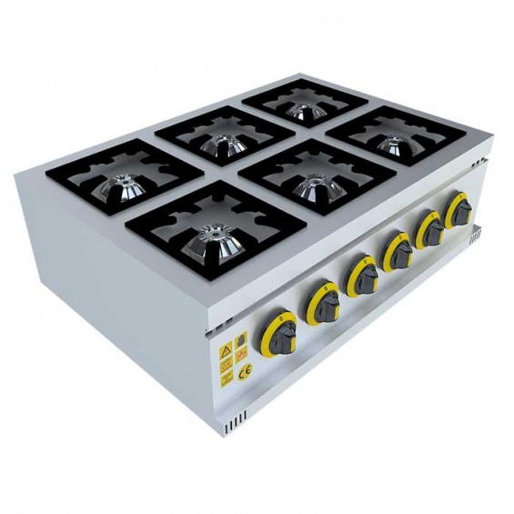 6'Lı Set Üstü Mini Ocak 80x56x20