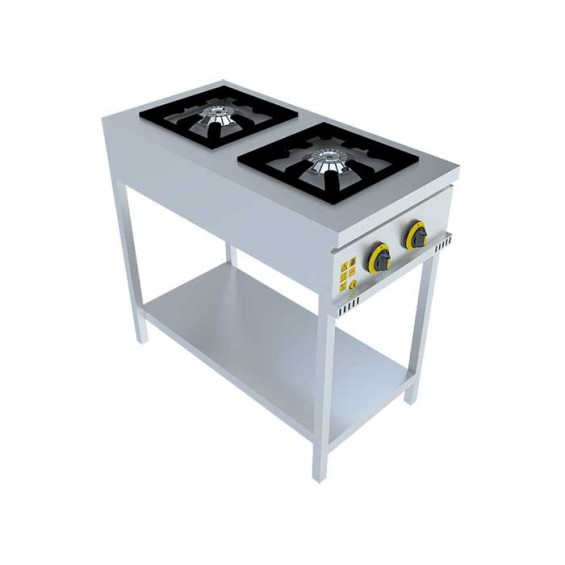 2'Lİ Taban Raflı Mıdı Ocak 50x90x85