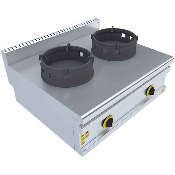 Çiftli Gazlı Wok Ocak 80x70x30