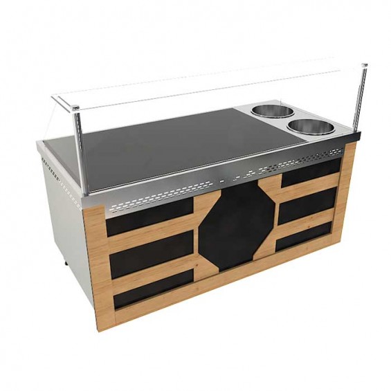 SULU SİSTEM YEMEKLİK ÜNİTESİ - GAZLI 235x85x85