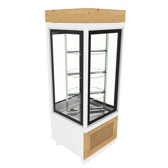 80'lik Dik Pasta Dolabı Motorlu (Dönerli) 80x80x190
